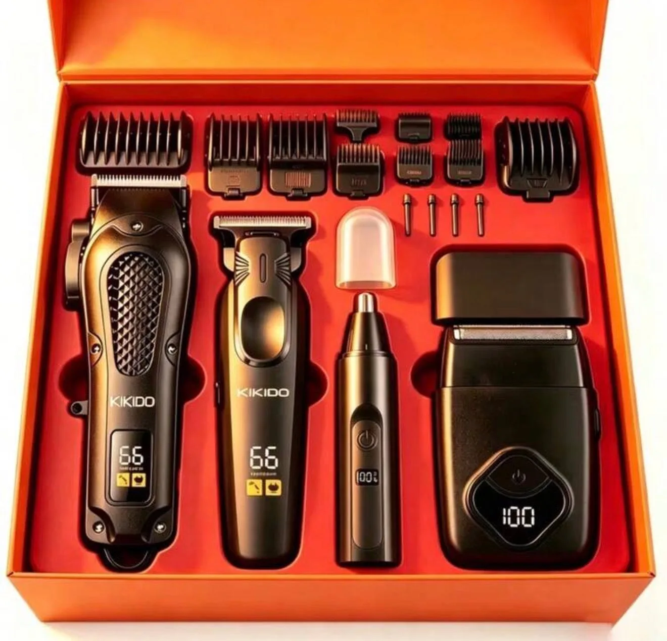 4-Piece Men's Hair Clipper Set