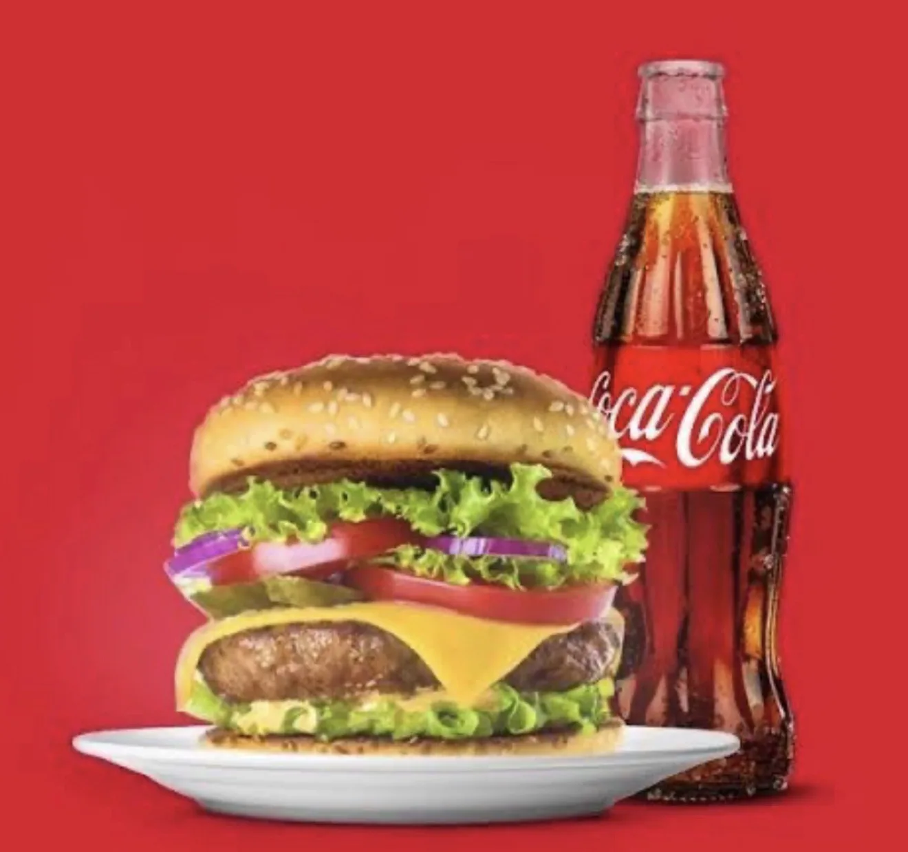 Burger,Free Coke ( Same Day Delivery Usa )