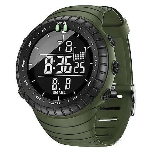 Mens Digital Watch Sports Military Watches Waterproof Outdoor Chronograph Wrist Watches for Men
