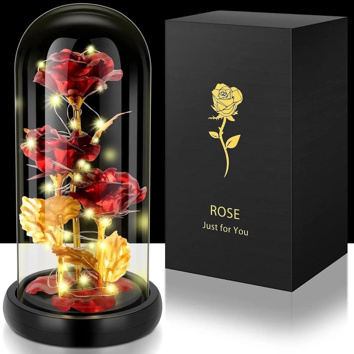Eternal Light Flower Rose Gift - Ideal Gift for her ( Usa Express )