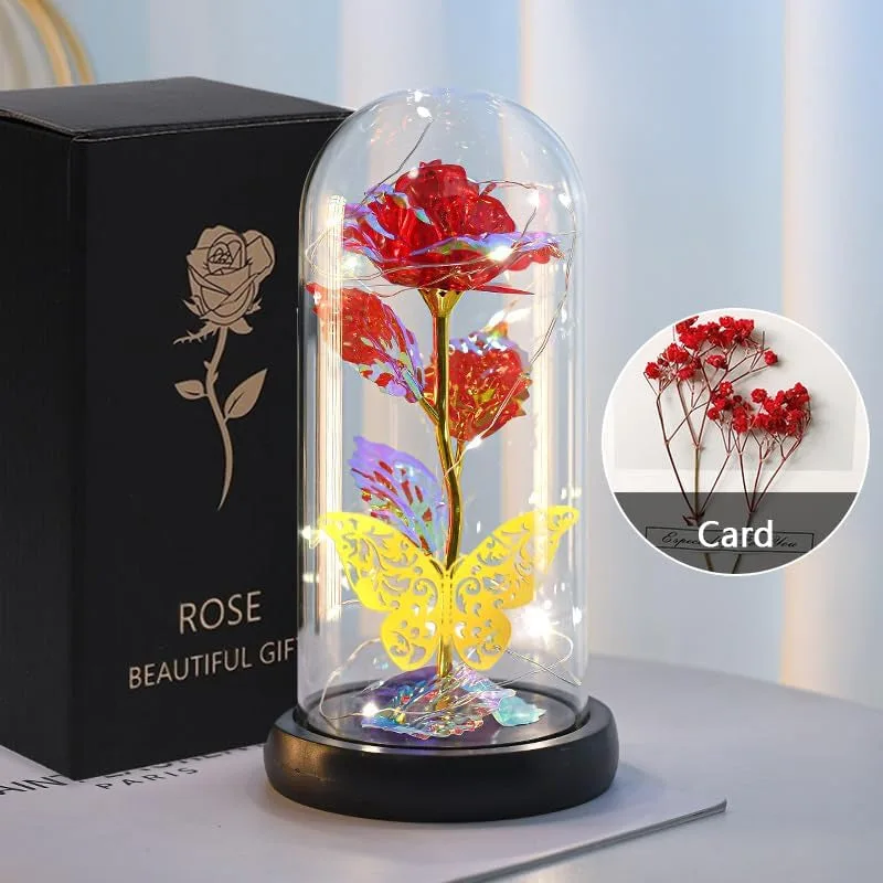 Eternal Light Flower Rose Gift - Ideal Gift for her ( Usa Express )