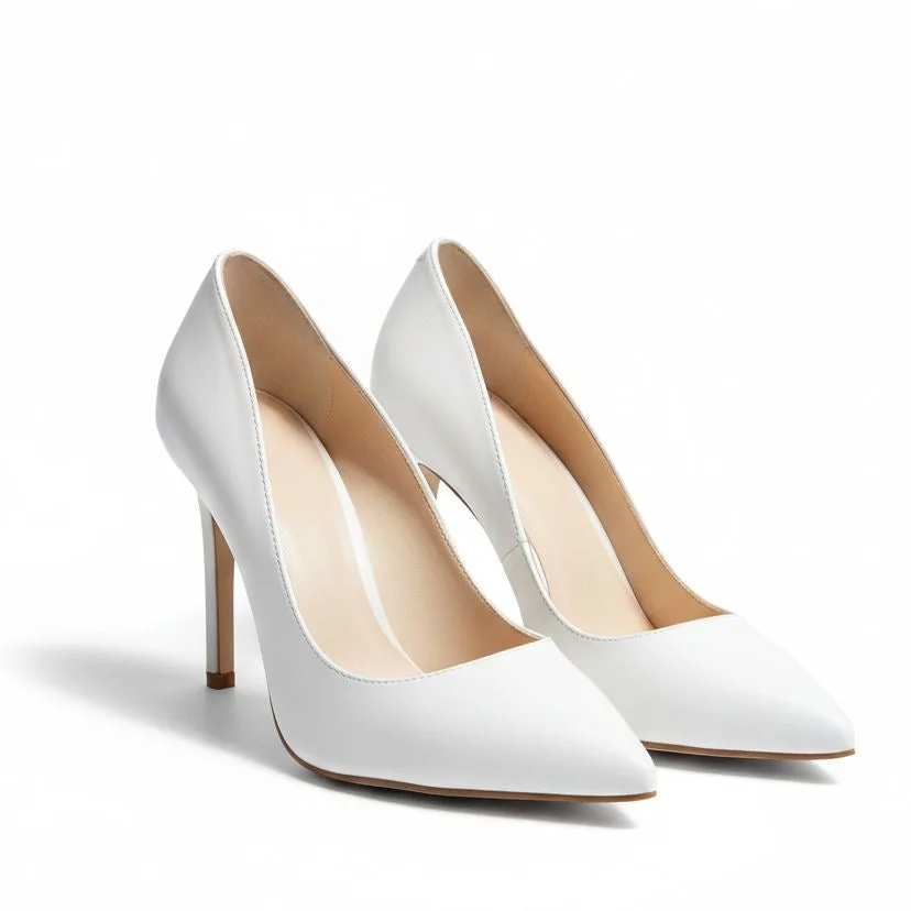 Female Heel shoe white