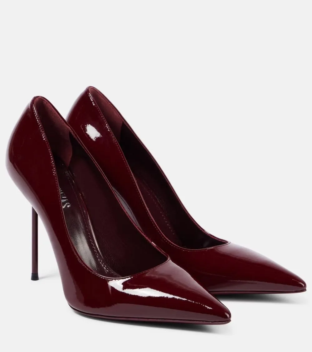 Female Heel shoe wine