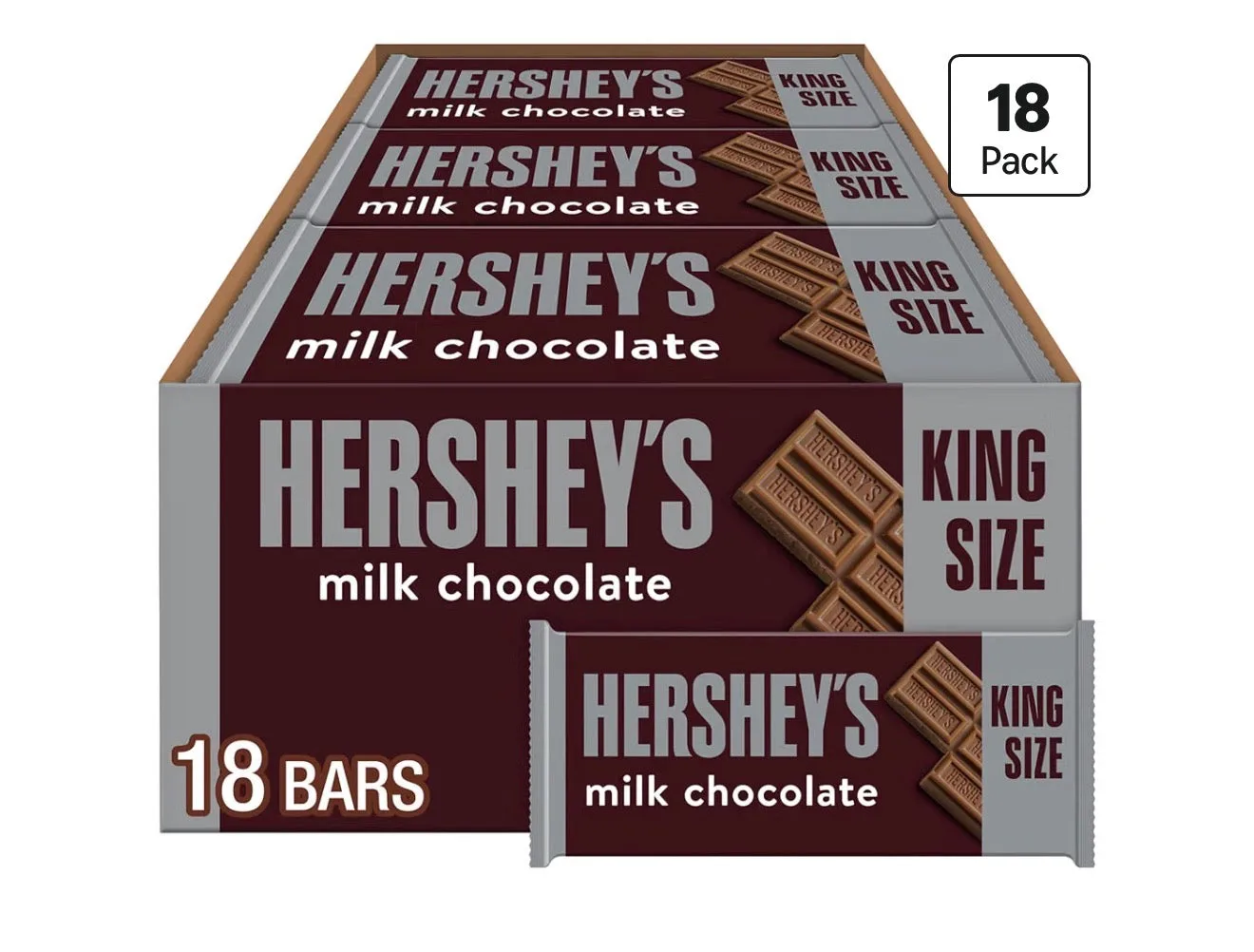 HERSHEY'S Milk Chocolate King Size Candy Bars (express Delivery Usa )