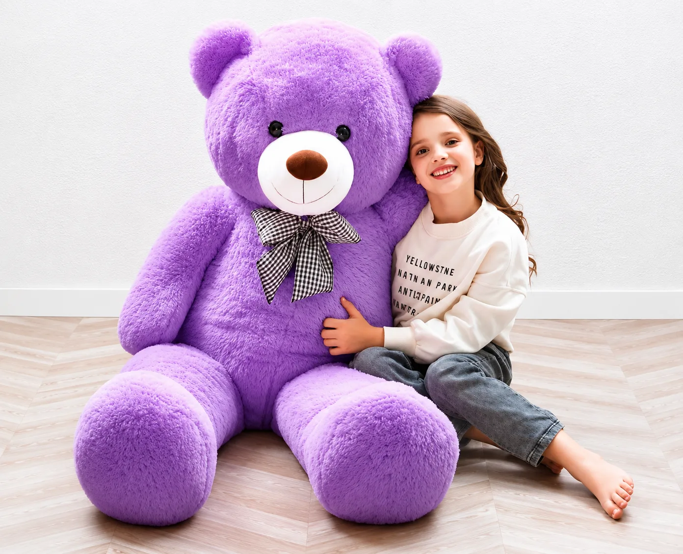 Purple Giant Teddy Bear Big (Standard Delivery )