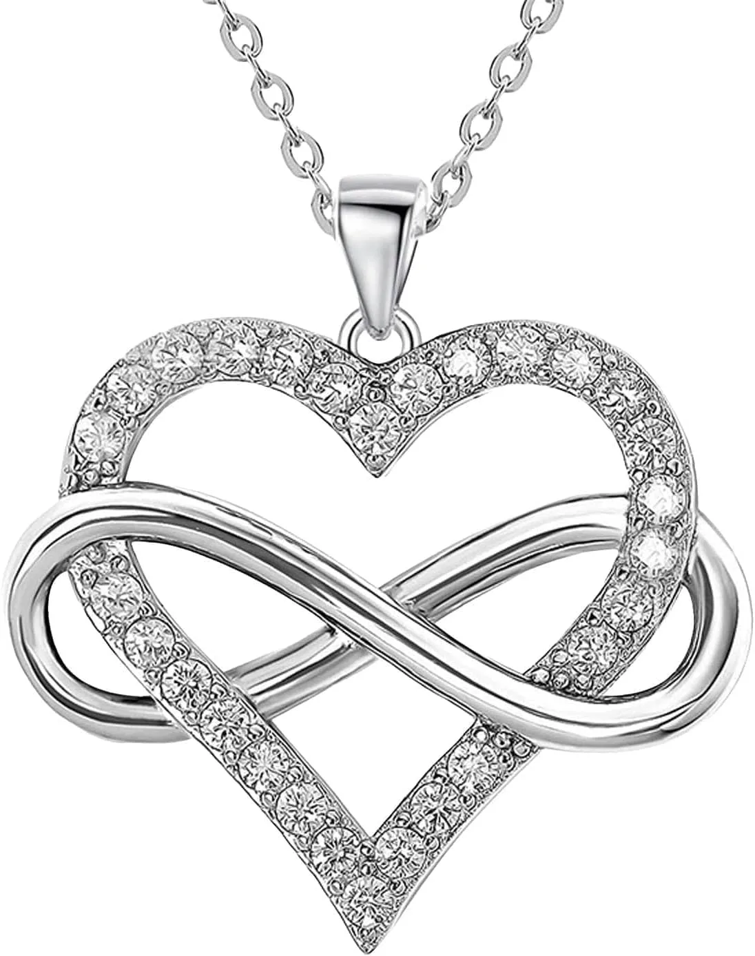 Infinity Heart Necklace for Women ( Usa Express )