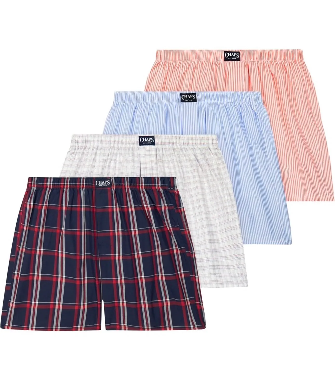 Men's Patterned Boxer Shorts (4Pcs) (USA express)