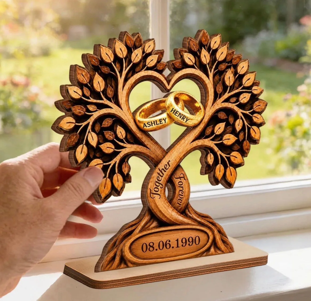 Personalized 2-Layered Wooden Plaque