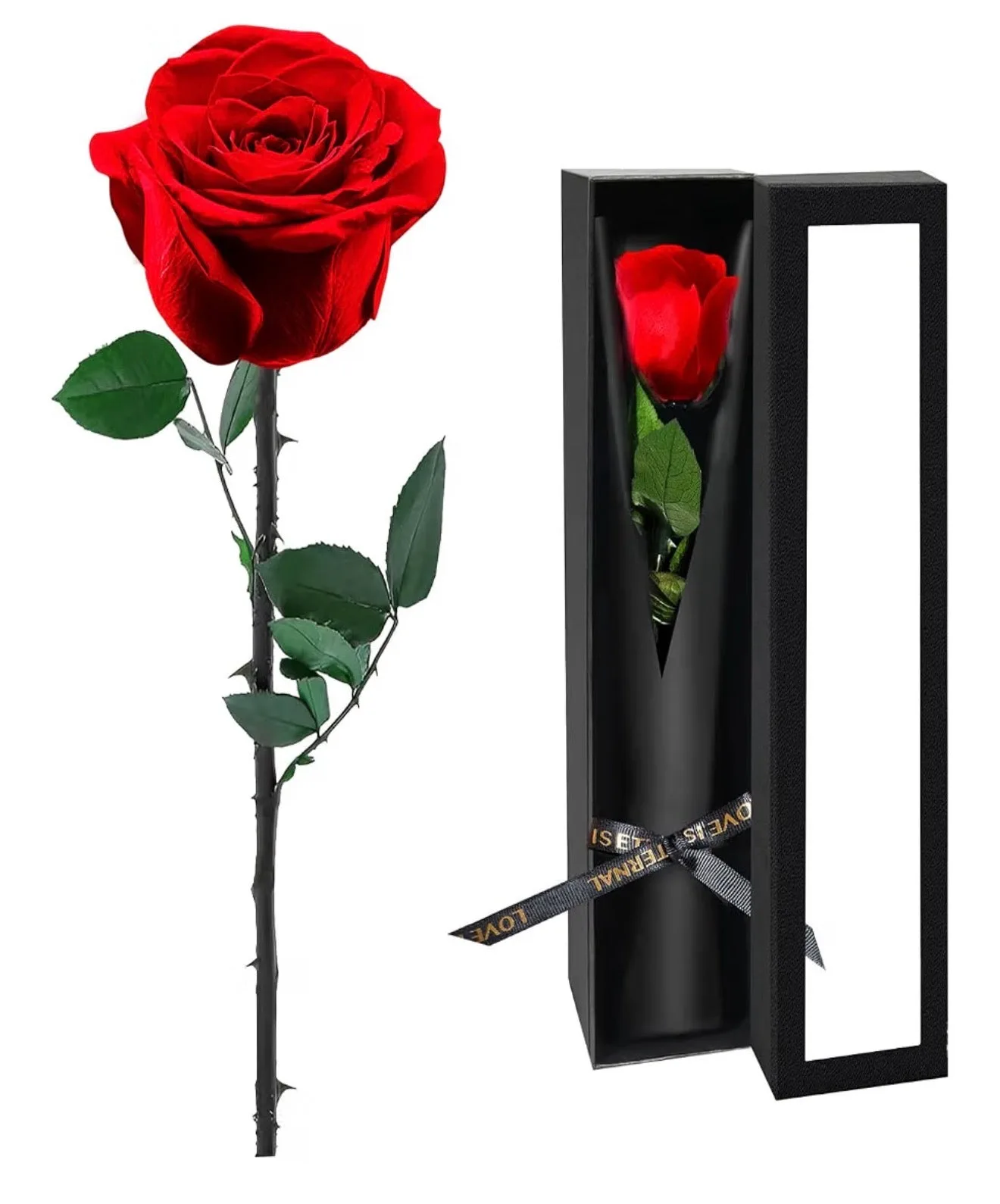 Preserved Flowers for Delivery,Red Rose Bouquets That Last 5 Years,Birthday Flowers Gifts for Women Mom Grandma Wife Friends,Mothers Day Roses Gift,Romantic Floral for Anniversary (Usa Express )